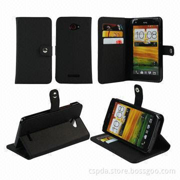 2013 New Arrival Flip PU Leather Phone Cases for HTC Butterfly X920e with Credit Card Slot